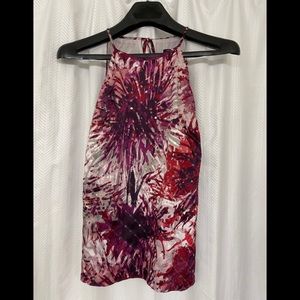 Ann Taylor Sequin Floral Tank
